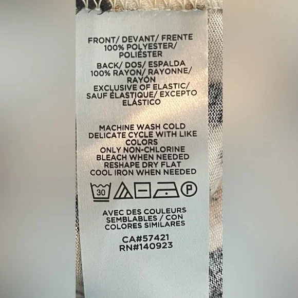 LOFT- Animal Print Sleeveless Blouse Size L - Picture 9 of 10